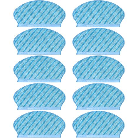 10 Pièces Lingettes de Nettoyage pour Ecovacs Deebot Ozmo 920 950 T5 N7 Accessoires pour Aspirateur Robot Lingettes, de Rechange Pièces de Chiffon de Rechange Ensemble d'Accessoires de Vadrouille (1/5)