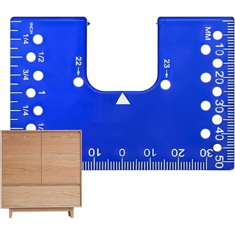 Espaceur d'Installation de Charnière pour Armoire 2 Pièces Magnétiques avec Cale de fixation avec aimant puissant pour Amateurs Débutants Professionnels Rénovation Atelier (1/5)