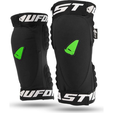 Rodilleras UFO 2024/09 para bicicleta de montaña/e-bike, color negro, talla S/M - colección 2025