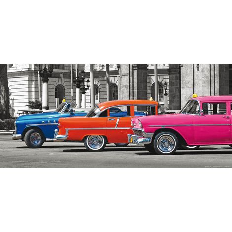 Cuban cars, photo murale intissée, 202 x 90 cm, 1 part (1/3)