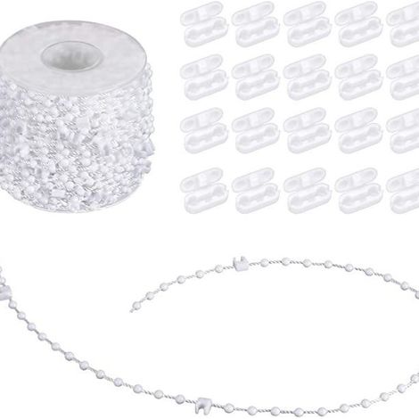 89mm base beads, 25m beaded buckles, 10-piece set, vertical blind pull beaded chain, Venetian blind connecting buckle (1/5)