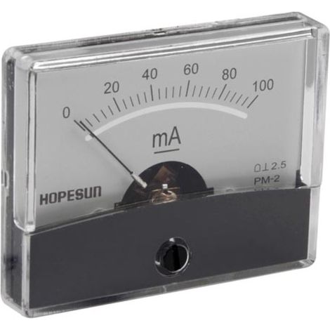 Hope Sun Ampèremètre analogique courant continu 5A, compteur de panneau avec échelle, pour installations électroniques, véhicules, alimentation électrique, projets de bricolage, armoires de commande (1/4)