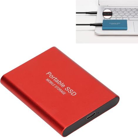 Disque SSD Externe - USB 3.1 - 256 Go - Compatible Windows 7 10 et iOS - Compact Portable - Aluminium - 1 Pièce (1/5)