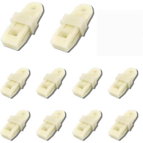 CSPARKV 10er Set Planenklemmen Elastikspanner Planenclips Planenverschluss Planenspanner Planenklemme Stabiler und verstellbarer Feststellgriff für Plane und Schattentuch (10pc Fluoreszenz)
