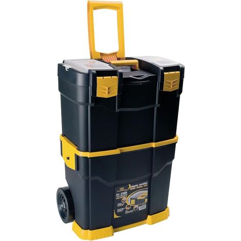 Artplast – Servante à outils mobile 2 compartiments modulables – Capacité 70 kg – Structure polypropylène résistante – 2 roues pour transport facile (1/7)