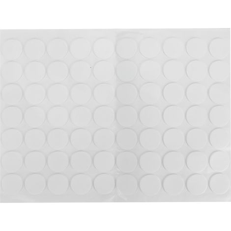 70 Pièces d'Autocollants Ronds en Acide Acrylique Transparents pour Fixation Double Face (1/5)