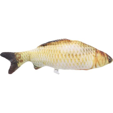 Coussin décoratif 3D en forme de gros poisson, carpe en peluche, pour chambre d'enfant ou cadeau d'anniversaire. (1/5)