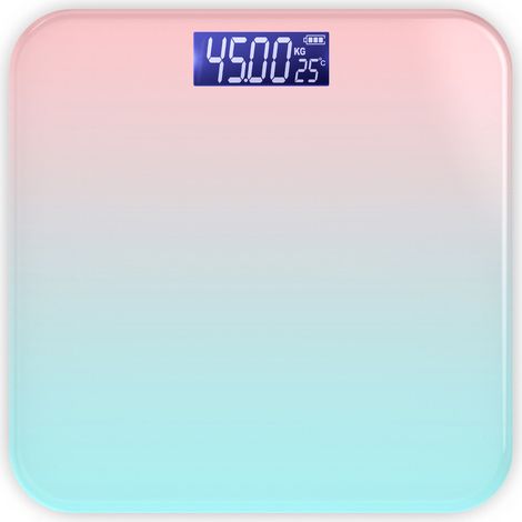 Balance connectée rechargeable rose dégradé pour la perte de poids (1/5)