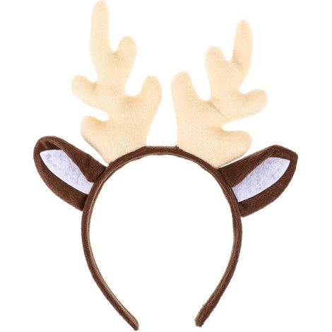 Chouchous pour cheveux, serre-tête bois de cerf pour enfants, oreilles de cerf, bandeau en bois de cerf, décoration de cheveux pour fêtes (1/5)