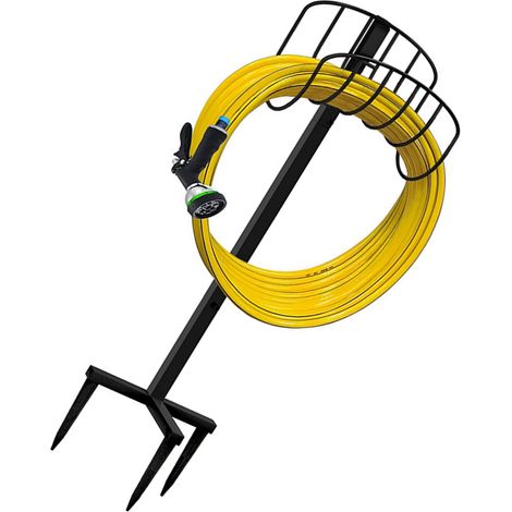 Support de tuyau d'arrosage, support de tuyau métallique détachable, support de rangement Vertical (1/5)