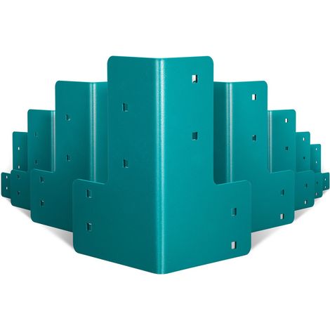 Supports d'angle d'établi, 8PCS, kit support de table d'atelier en acier 4 mm d'épaisseur, supports à angle droit avec kit de matériel, fixation commune pour bord de bureau, bricolage familial (1/5)