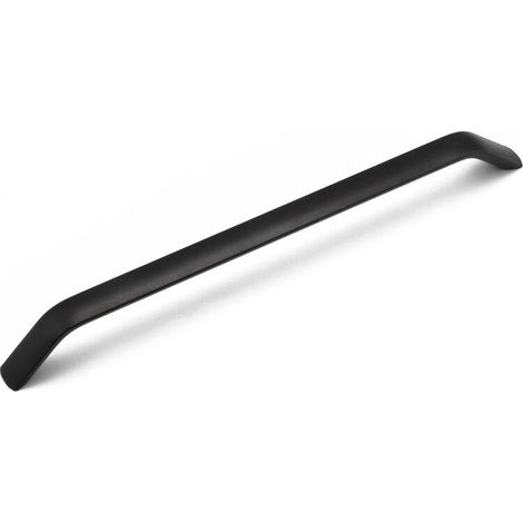 10X Poignées et boutons de tiroir Cuisine Armoire Porte Poignées Placard Tiroir Chambre Meubles Tirer Entraxe Procédé de Sablage 224mm Noir