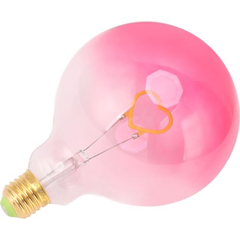 Ampoules décoratives LED professionnelles à intensité variable, culot à vis E27, veilleuse d'ambiance rose dégradé, 220-240 V (1/5)