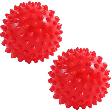 2er-Pack weiche, genoppte Massagebälle – Aufblasbare Therapiebälle zur myofaszialen Entspannung und Förderung der Muskelentspannung (1/5)