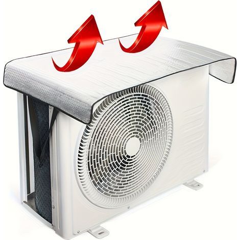 Air Conditioner Cover protection solaire UV extérieur imperméable à l'eau film en aluminium Bubble film refroidissement couvercle de protection (1/5)