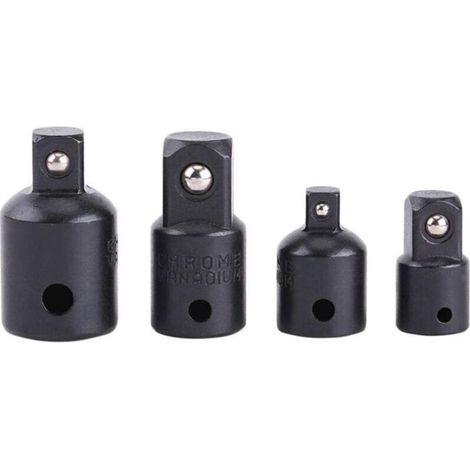 Adattatore convertitore a manicotto - Set da 4 pezzi - 1/2-3/8 pollici - Convertitore di diametro variabile - Alta precisione - Compatto (1/3)