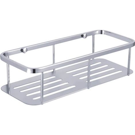 Showerdrape Contempo Wall Mounted Stainless Steel Bottle Basket (1/3)