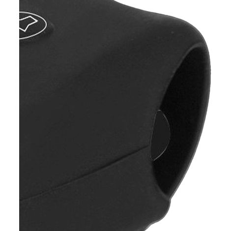 Klaxon électrique 120 dB en silicone élastique, alimenté par piles, noir, pour vélo et moto (1/5)