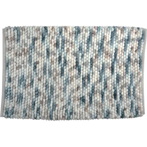 Mehrfarbige Mikrofaser-Badematte, L.80 x B.50 cm ROTHO