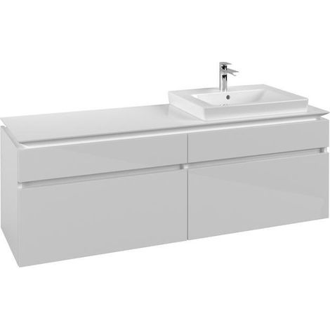 VB WTUS Legato B691 1600x550x500mm 4 sections WT re Blanc brillant