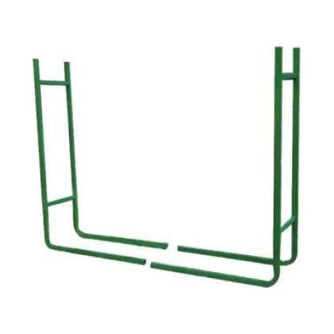 Range Bûches - Acier Revêtement Poudre - 150 cm - Extérieur Intérieur - Vert - 1 Pièce (1/4)