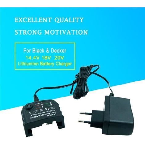 Lithium Ion Chargeur de batterie pour Black & Decker LCS1620 Lithium Ion 20V Batterie pour 14.4V 18V 20 Volt Batteries LBXR20 LBXR20 (1/4)