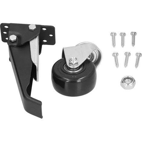 Roulettes à tige 65 mm/2,6 po, rotation à 360°, silencieuses, pour meubles mobiles, accessoires de montage adaptés à de multiples types de sols