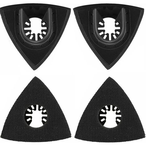 4 supports à sable triangulaires de 80mm, pelles pivotantes polyvalentes, accessoires d'outils électriques multifonctionnels (1/5)