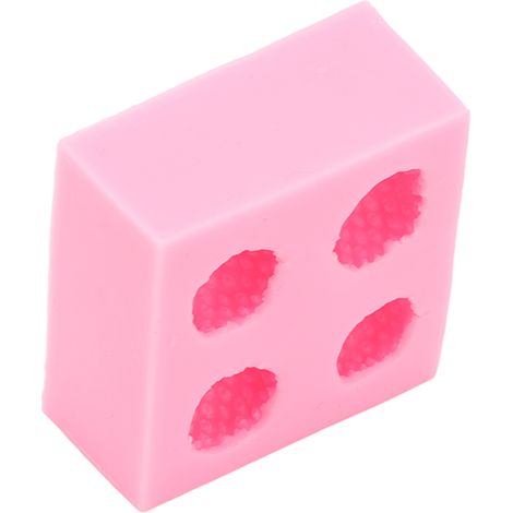 Moule en Silicone pour Fraises, Anti-Adhésif, Alimentaire, pour Chocolat et Bonbons DIY, Rose (1/5)
