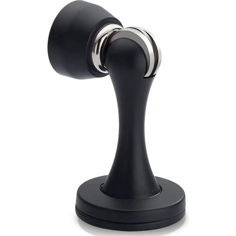 Magnetischer Türstopper, gebürsteter Edelstahl, schwarzes Satin-Nickel, Bodenmontage, für Schlafzimmer, Badezimmer, Küche, Büro (1/5)