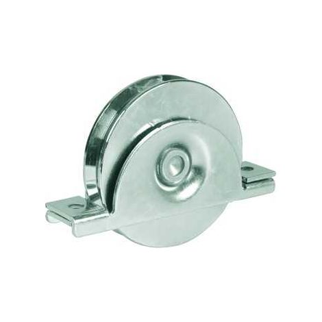 Vigor-Blinky Ruote per Cancelli Gola V Art. 393 con Supporto Diametro 120mm