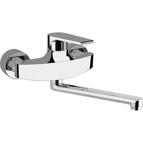 Miscelatore monocomando lavello a muro linea artic cromo