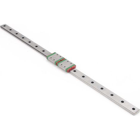 Bloc de glissement MGW9C-500-2R pour rail linéaire miniature à billes, compatible avec systèmes de guidage linéaire compacts. (1/5)