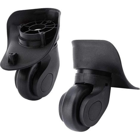 Paire de Roulette Valise Pièce Détachée de Rechange Universelle Roue Multidirectionnelle en Caoutchouc Silencieuse Durable pour Changer Réparer Roue Valise Bagages Samsonite Platinium (1/4)