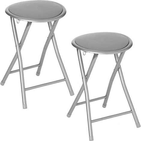 Lot de 2 tabourets pliants en PVC (1/5)