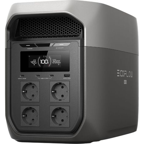 Station électrique EcoFlow DELTA 3 Max 2048 Wh - batterie portable LFP