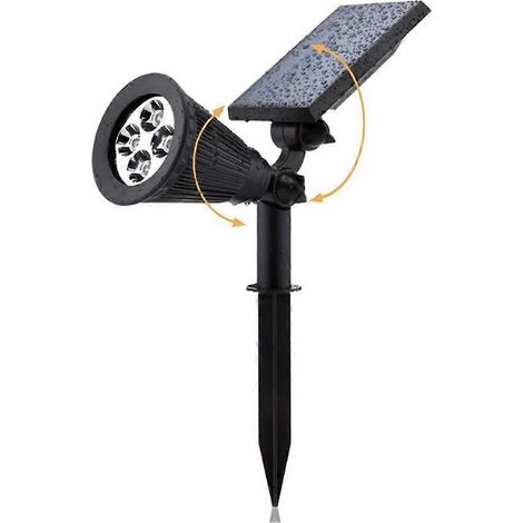 Set mit 2 LED-Solarleuchten, wasserdichter Solarstrahler, Solarwandleuchte, Solargartenleuchte, Solarleuchte für den Außenbereich (1/5)