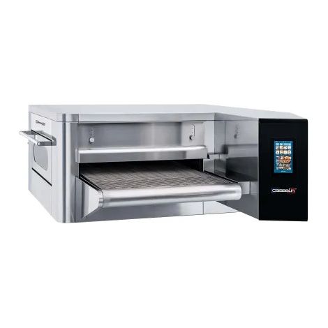 Four à pizza convoyeur digital 80 - 206 pizzas Ø 25 cm/h - L 800 x P 2 000 mm - 24 400 W / 400 V - Casselin (1/2)