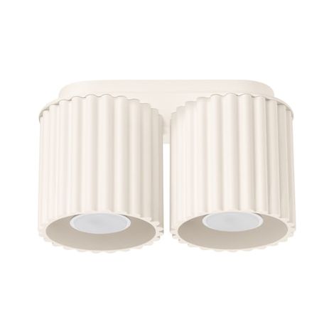 Deckenleuchte Aura Beige 2xGU10 Neutralweiß 21cm Sollux