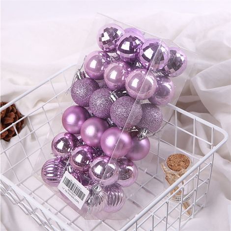 Boule De Noël - 36 Pièces - Diamètre 4 cm - En Plastique Incassable - Pour Arbre De Noël Décoration De Fête Mariage Et Intérieur (1/3)