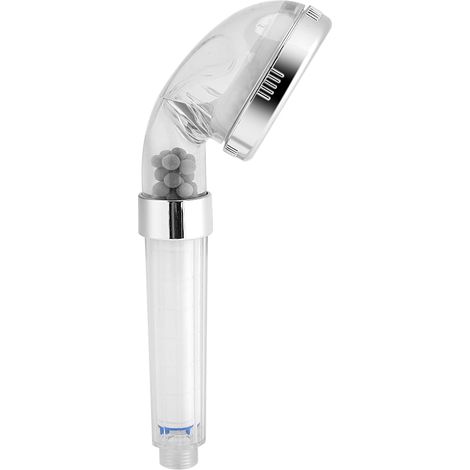 Sparsamer Handbrausekopf mit Negativ-Ionisator, Komplettset mit 3 Ersatzfiltern, Badezimmer, kraftvoller Strahl, Anti-Kalk, modernes Design. (1/5)