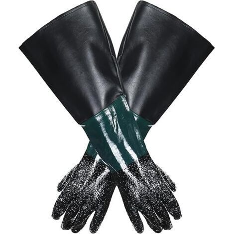 Paire de Gants sablage 60x30cm pour Microbilleuse Sableuse (1/5)
