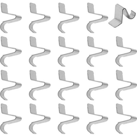 20er-Pack robuste Regalklammern aus Metall für herausnehmbare Regale, Regalhalterungen und -stollen, Regalstützklemmen, Regalstifte für Regalzubehör