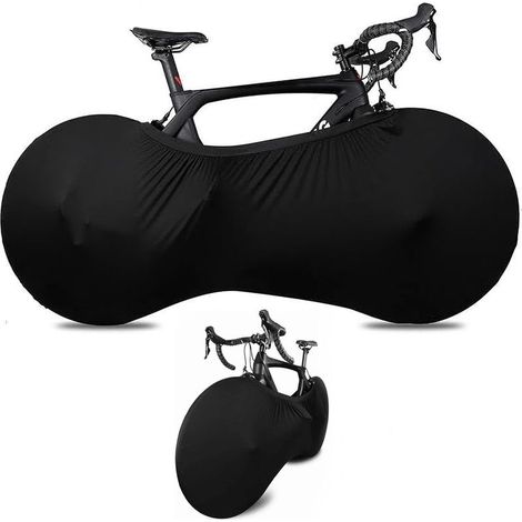 Housse Vélo, Housse de Vélo Anti Poussière d'Intérieur et Extérieures, Bache de Roues Extensible Lavable, Bache Protection Bike Cover pour Tous VTT, Bike de Route(Noir) (1/5)