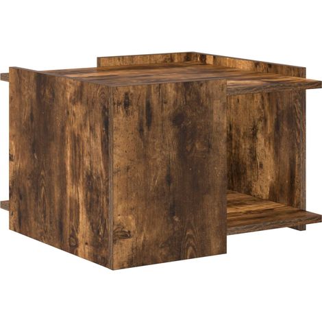 Maison Exclusive - Couchtisch Geräucherte Eiche 50,5 x 50 x 33 cm