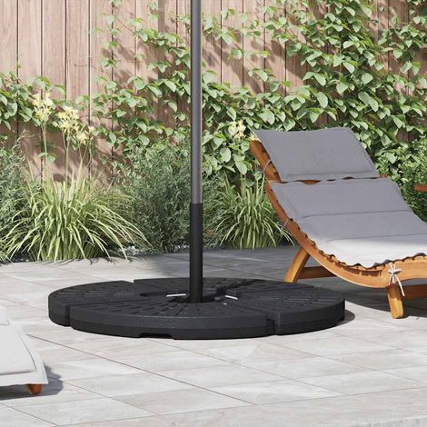 47857 vidaXL Umbrella Base Fan-shaped 4 pcs Black (1/5)