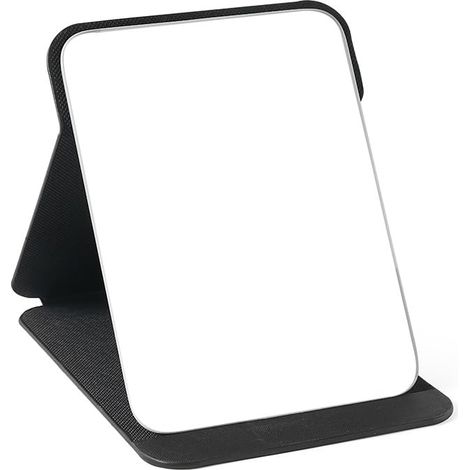 Grand Miroir Maquillage 25 x 18 cm, Pliable avec Support réglable Grand format 25 x 18 cm, pliable et portable, avec support stable et angle réglable pour maquillage et rasage. (1/5)