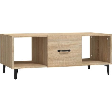 Maison Exclusive - Couchtisch Sonoma-Eiche 102x50x40 cm Holzwerks (1/5)