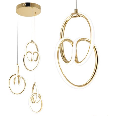 LAMPADA A SOSPENSIONE TOOLIGHT LED G082-3CPR GOLD