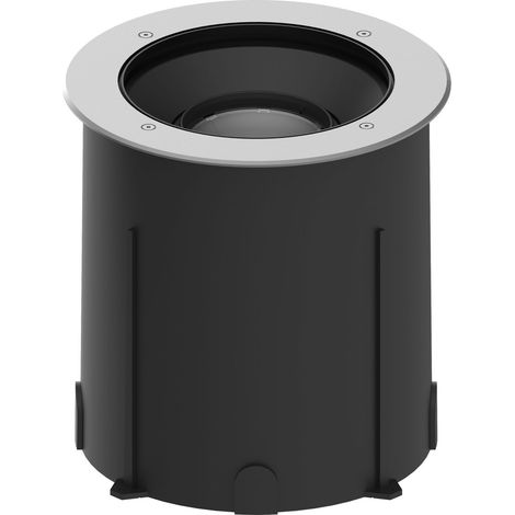 LUMISOL 230 Enc.Sol Ext. IP67 IK10 inox 316L rond LED 19W 36° 3000K 2500lm ARIC 51926 (1/3)